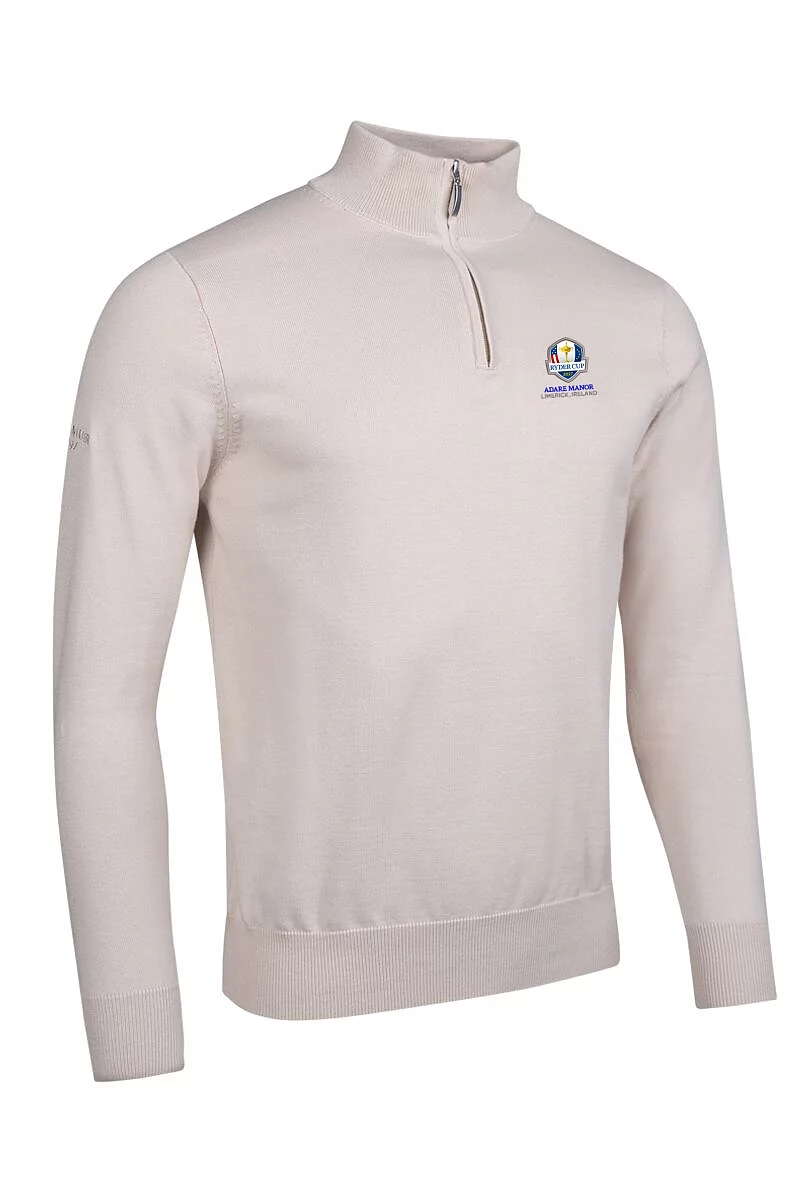 Ryder Cup 2027 Quarter Zip Lightweight Cotton Golf Sweater