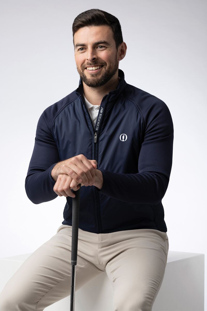 Official The Open Mens Docherty Zip Padded Golf Jacket