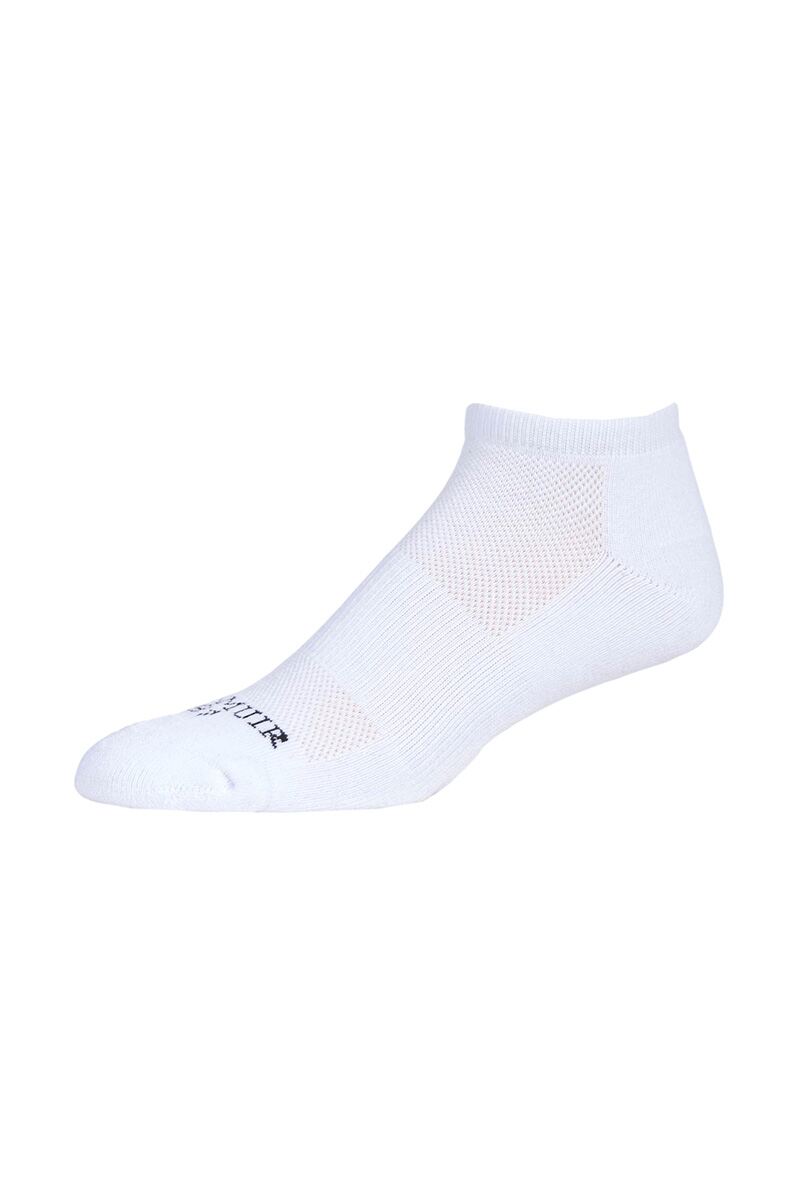 Mens 2 Pair Pack Cotton No Show Golf Socks White One Size