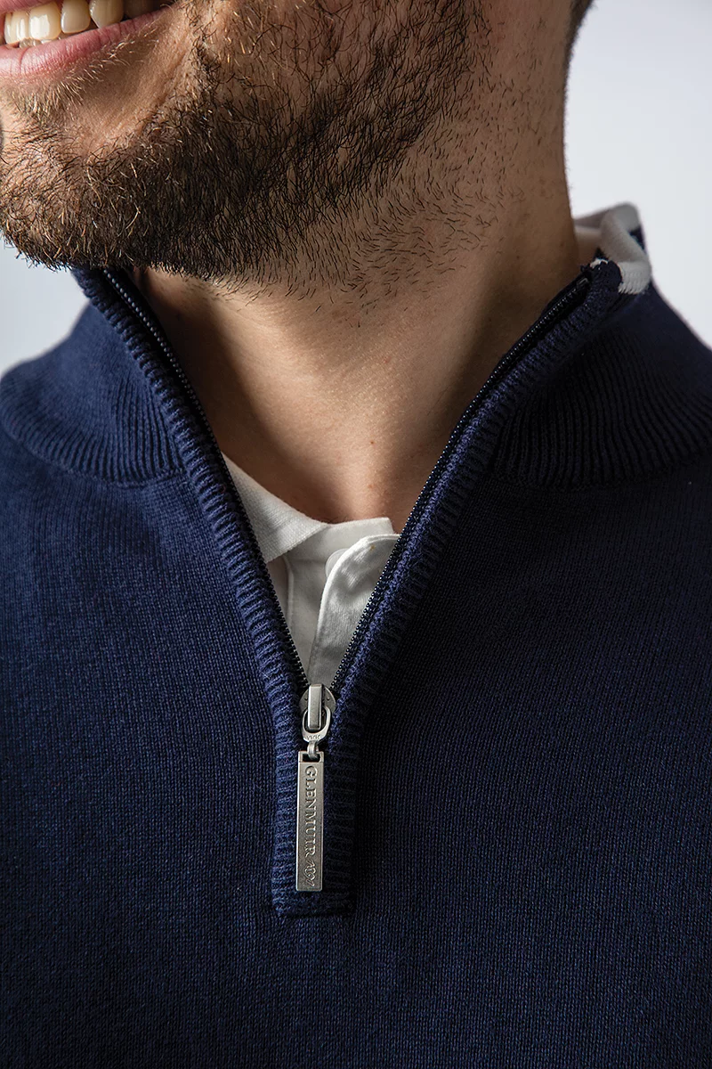 The Open Mens Quarter Zip Irish Italian Flag Stripe Cotton Lightweight Golf Sweater The Open Mens Quarter Zip Irish Italian Flag Stripe Cotton Lightweight Golf Sweater