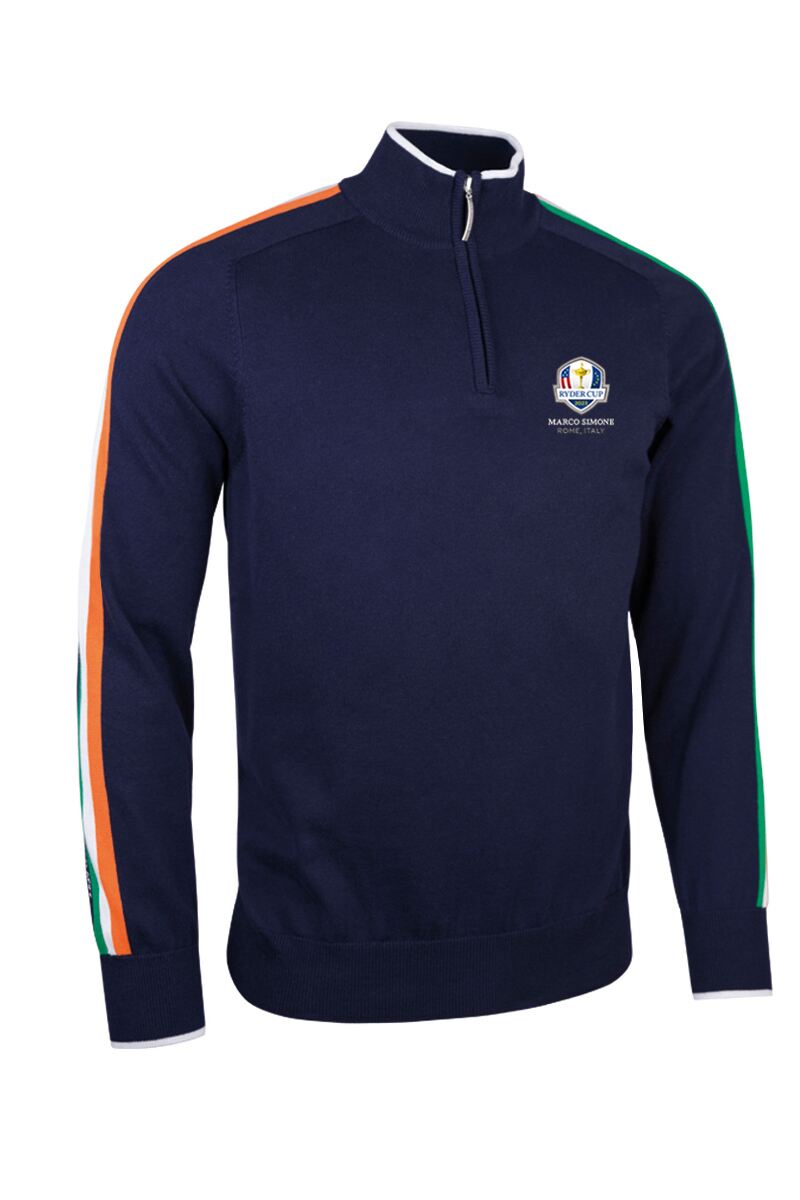 Official Ryder Cup 2023 Mens Irish Flag Cotton Dublin Golf Jumper