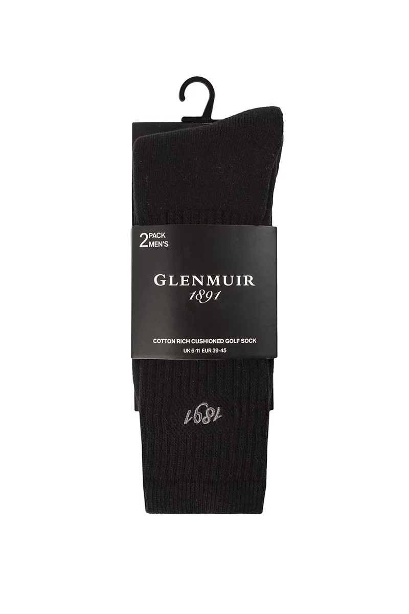 Mens 2 Pair Pack Cotton Crew Golf Socks Mens 2 Pair Pack Cotton Crew Golf Socks