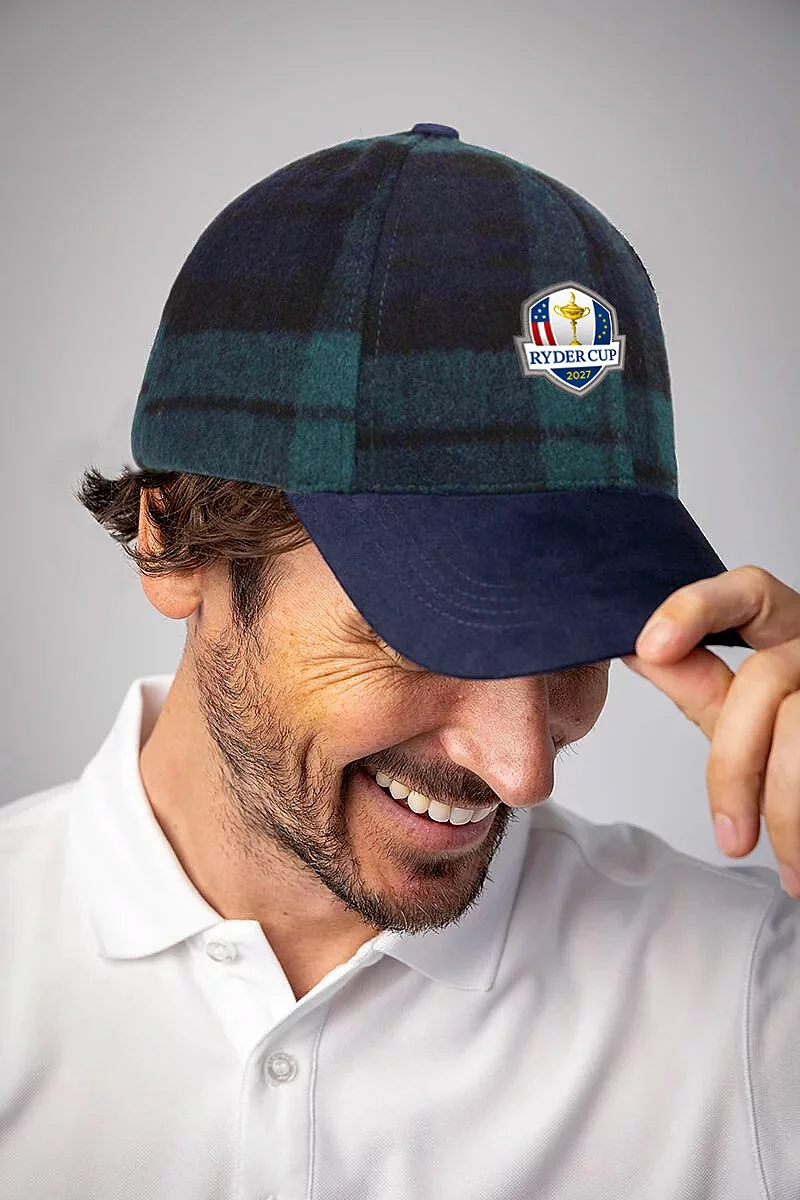 Official Ryder Cup 2027 Mens and Ladies Tweed Winter Golf Cap
