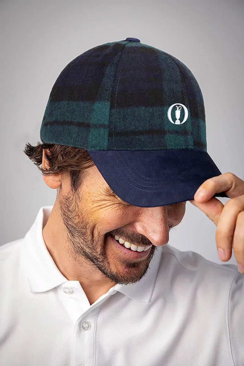 The Open Mens and Ladies Tweed Winter Golf Cap