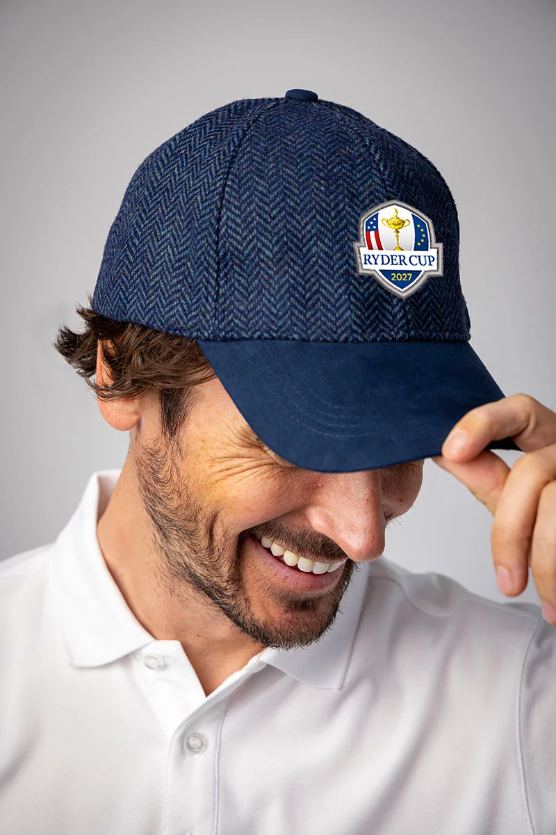 Official Ryder Cup 2027 Mens and Ladies Tweed Winter Golf Cap Official Ryder Cup 2027 Mens and Ladies Tweed Winter Golf Cap