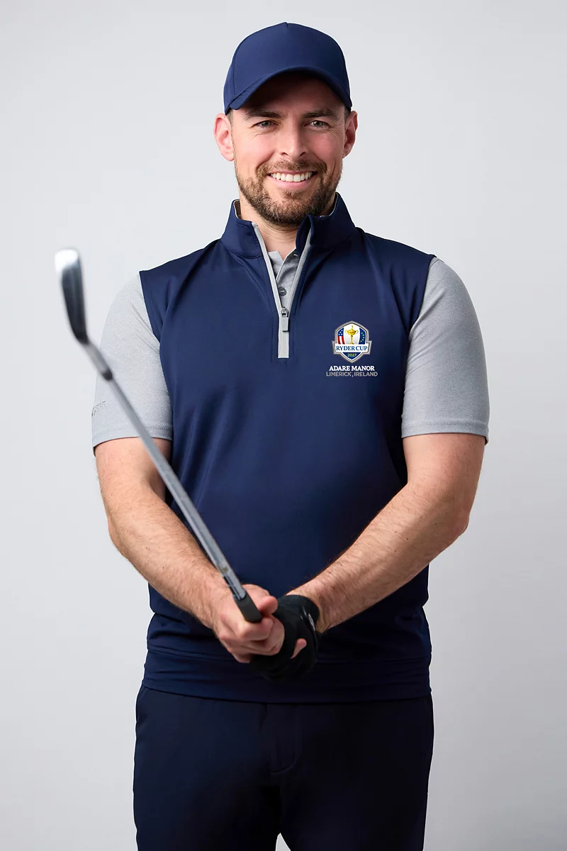 Official Ryder Cup 2027 Mens Quarter Zip Lightweight Performance Golf Slipover Official Ryder Cup 2027 Mens Quarter Zip Lightweight Performance Golf Slipover