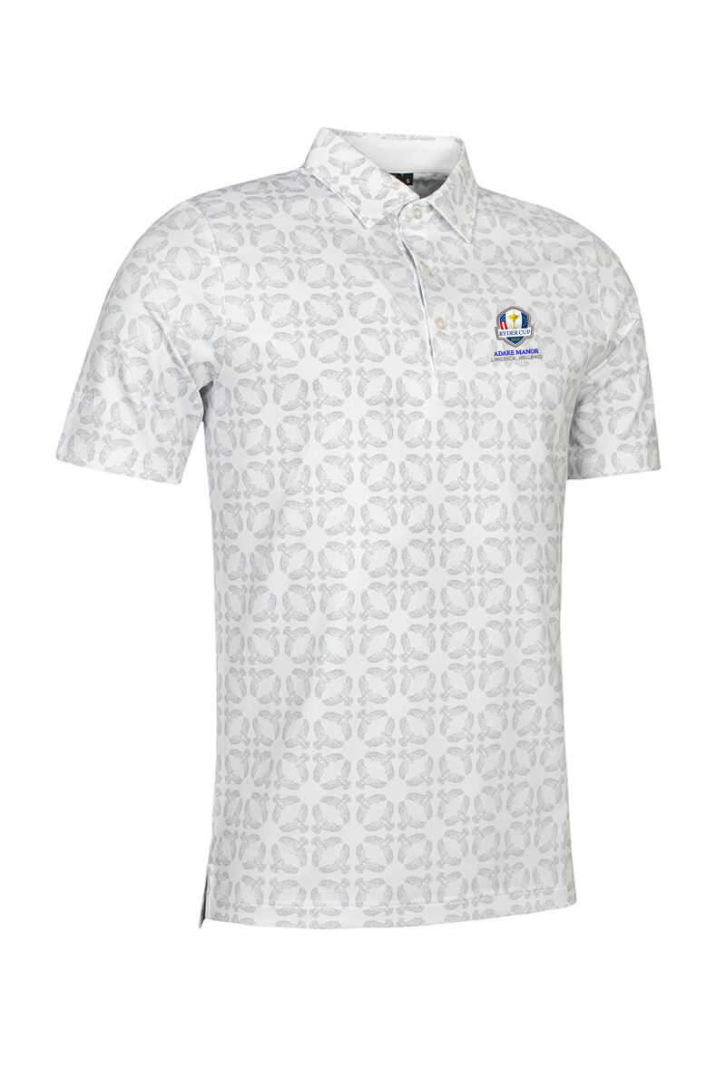 Official Ryder Cup 2027 Mens Eagle Bird Print Performance Golf Shirt