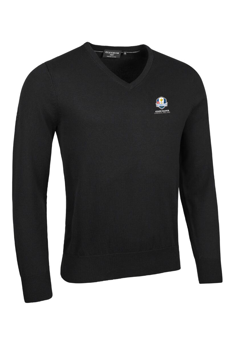 Official Ryder Cup 2027 Mens V Neck Cotton Lightweight Golf Sweater