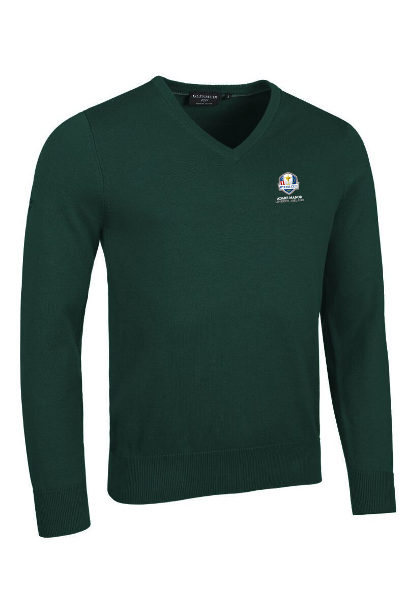 Official Ryder Cup 2027 Mens V Neck Cotton Lightweight Golf Sweater