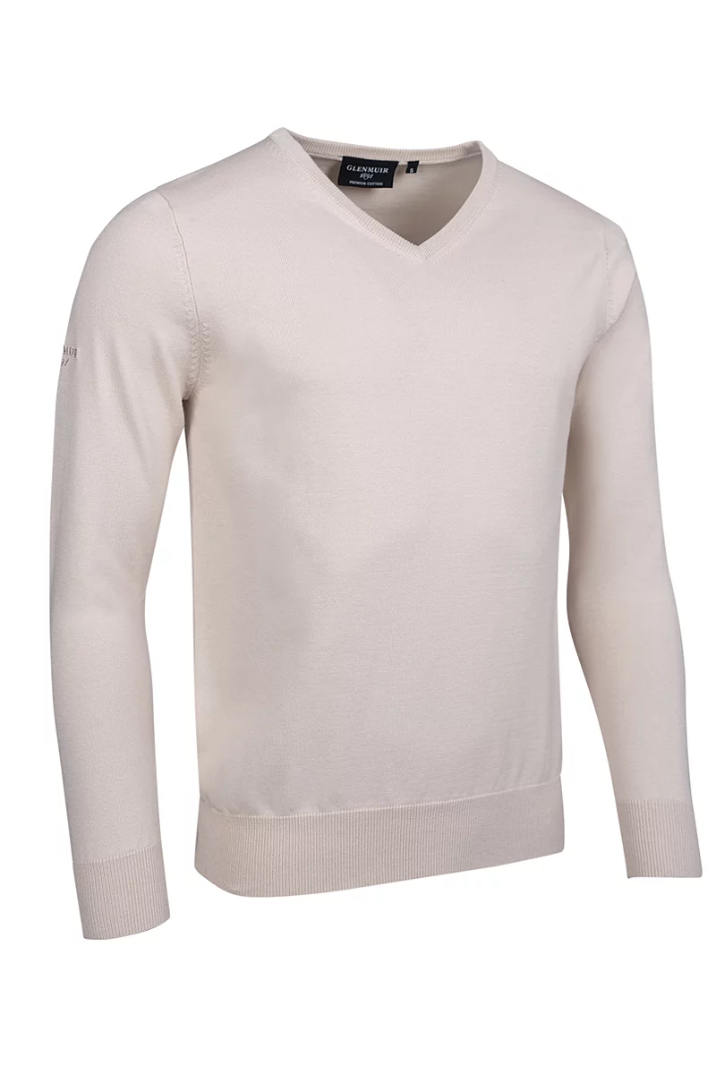 Official Ryder Cup 2027 Mens V Neck Cotton Lightweight Golf Sweater Linen XL