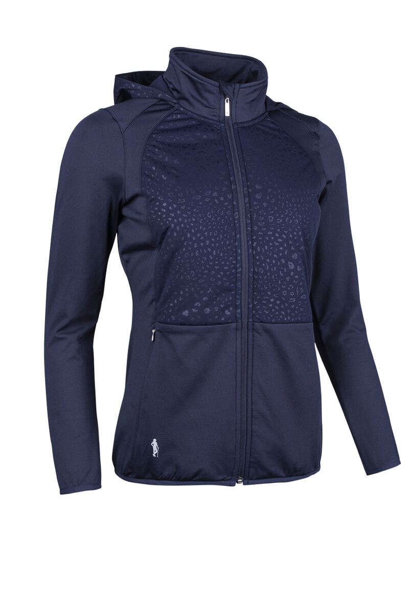 Ladies Full Zip Animal Print Performance Heavyweight Hooded Jacket