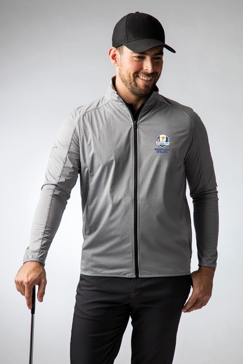 Official Ryder Cup 2021 Mens Zip Elrick Waterproof Golf Jacket