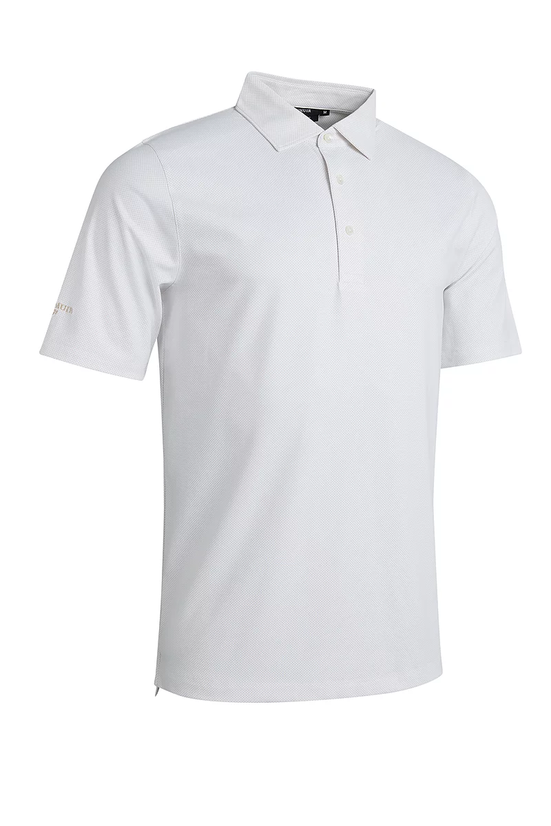 Criss Cross Oval Tailored Collar Golf Shirt