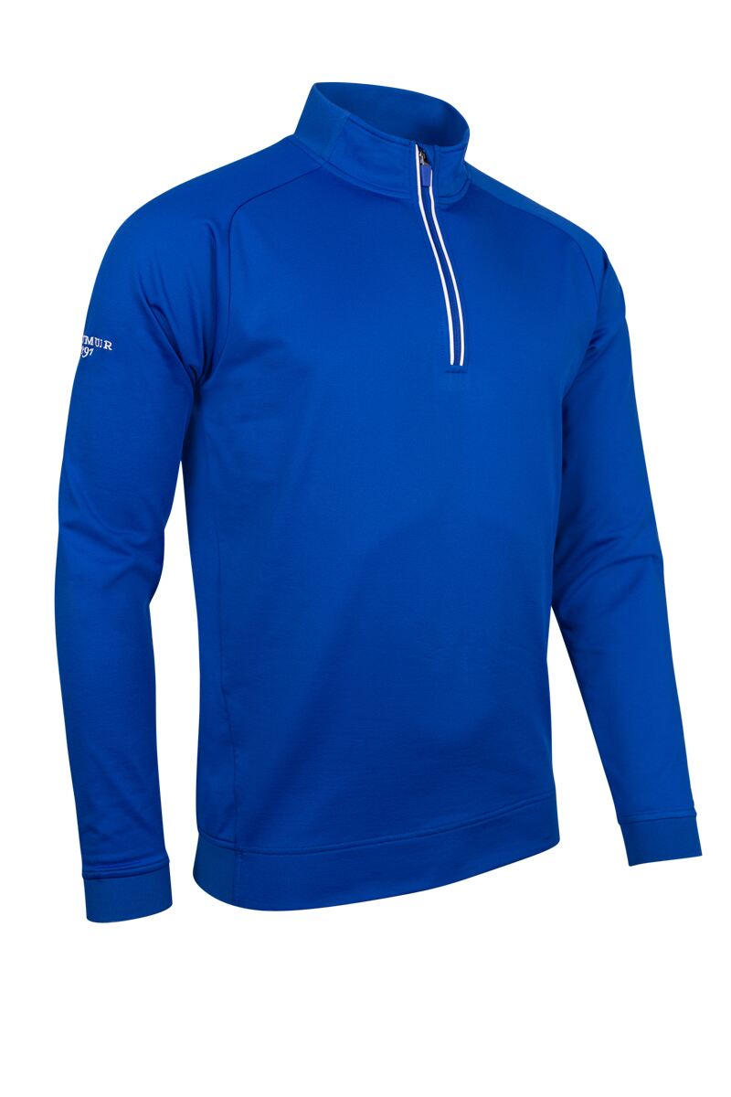 Mens Quarter Zip Rib Performance Golf Midlayer