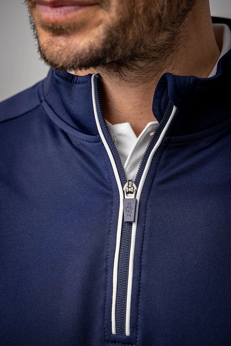 Official Ryder Cup 2027 Mens Quarter Zip Rib Performance Golf Midlayer Official Ryder Cup 2027 Mens Quarter Zip Rib Performance Golf Midlayer