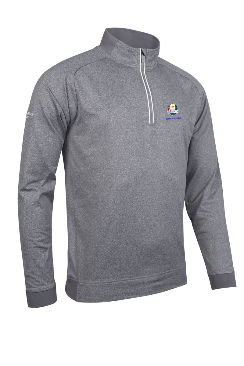 Official Ryder Cup 2027 Mens Quarter Zip Rib Performance Golf Midlayer