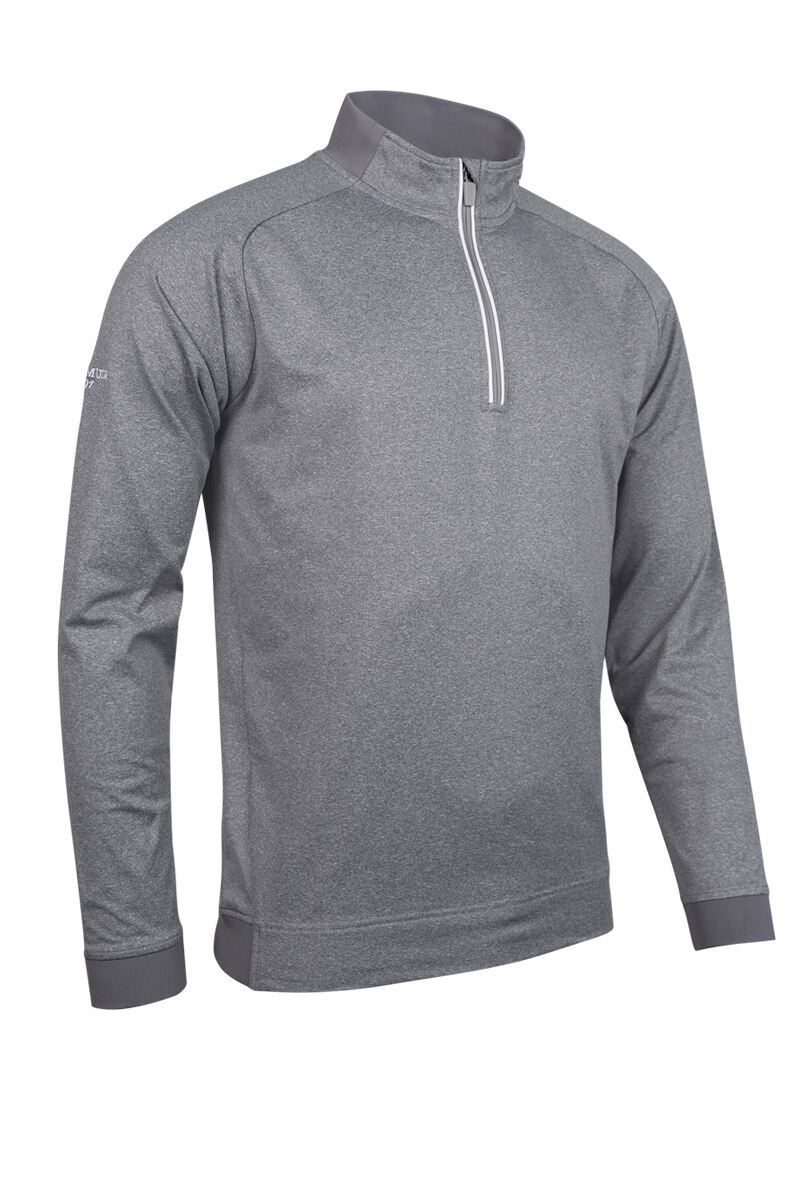 Mens Quarter Zip Rib Performance Golf Midlayer