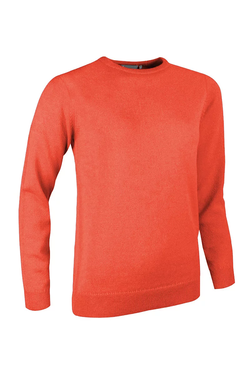 Crew Neck Lambswool Midweight Golf Sweater Sale