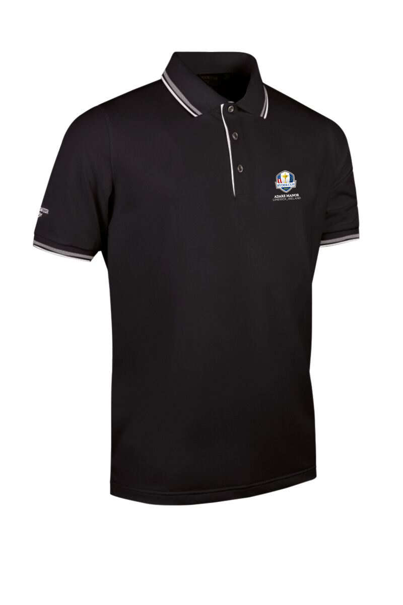 Official Ryder Cup 2027 Mens Tipped Performance Pique Golf Polo Shirt