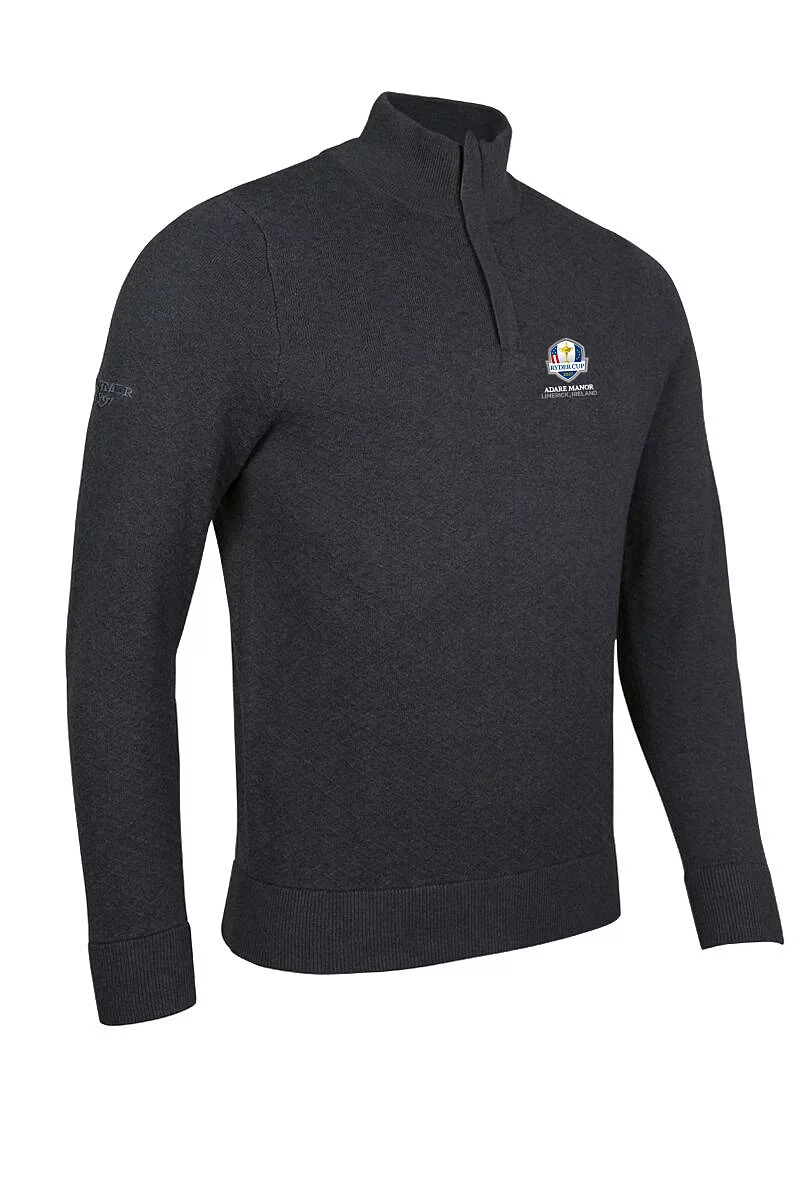 EXETER - Ryder Cup Zip Cotton Golf Jumper