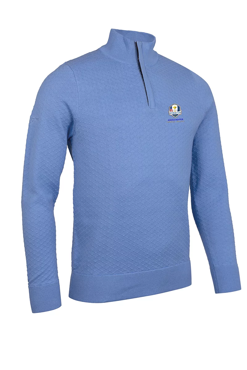EXETER - Ryder Cup Zip Cotton Golf Jumper