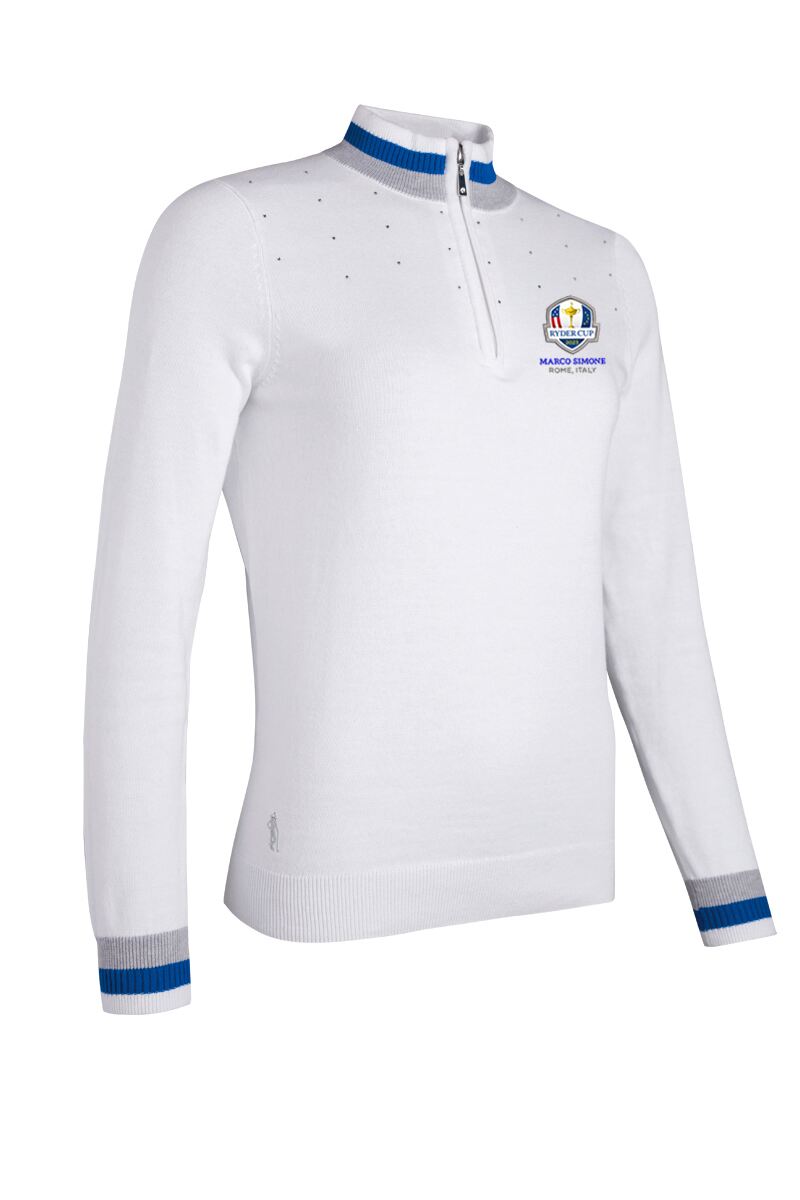 Official Ryder Cup 2023 Ladies Zip Cotton Gaelle Golf Sweater