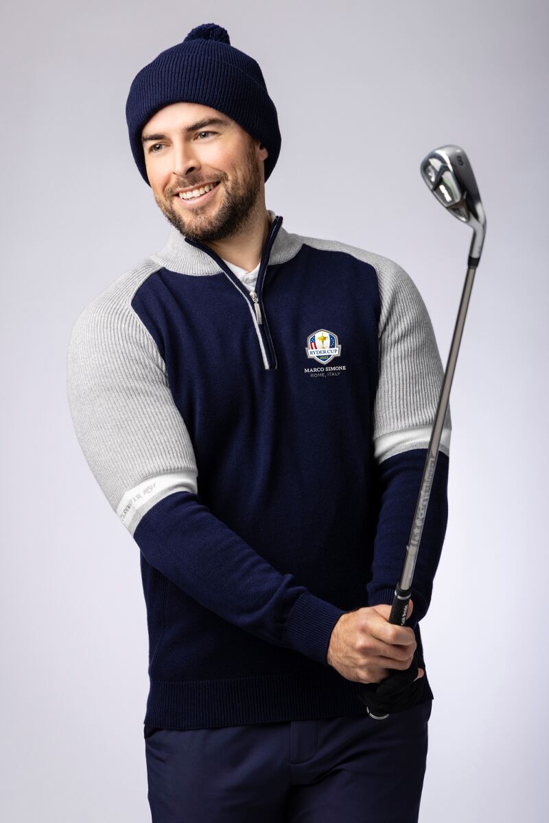 Mens Cashmere Garnock Ryder Cup Golf Jumper