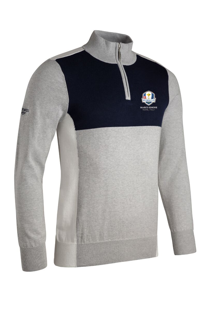 Official Ryder Cup 2023 Mens Colour Block Garrion Golf Sweater