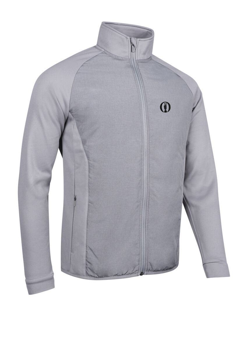 The Open Mens Full Zip Quilted Performance Heavyweight Golf Jacket