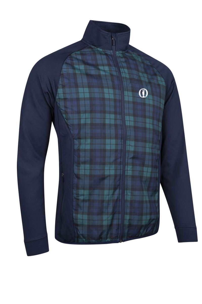 The Open Mens Full Zip Quilted Performance Heavyweight Golf Jacket