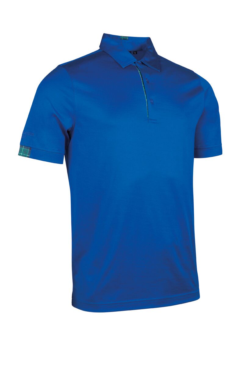 Mens Tartan Mercerised Hamish Golf Shirt