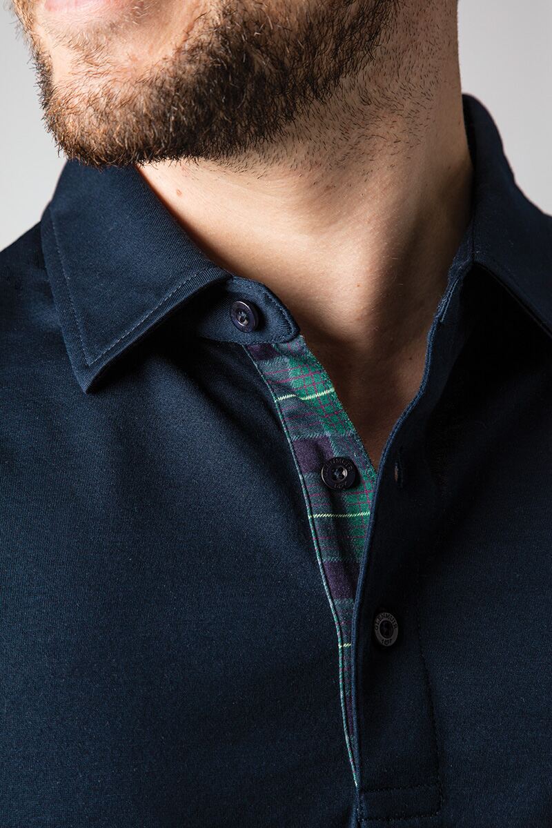 Mens Tartan Mercerised Hamish Golf Shirt