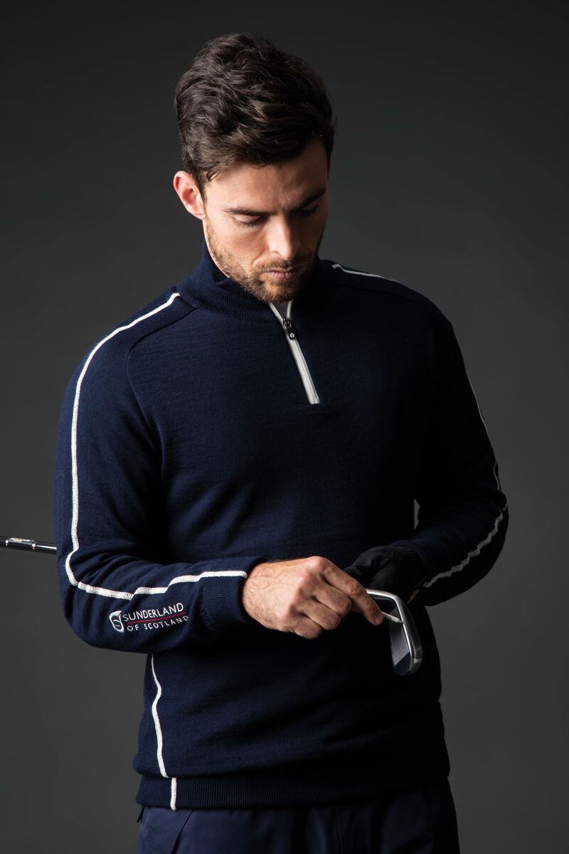 Mens Showerproof Lined Hamsin Golf Jumper