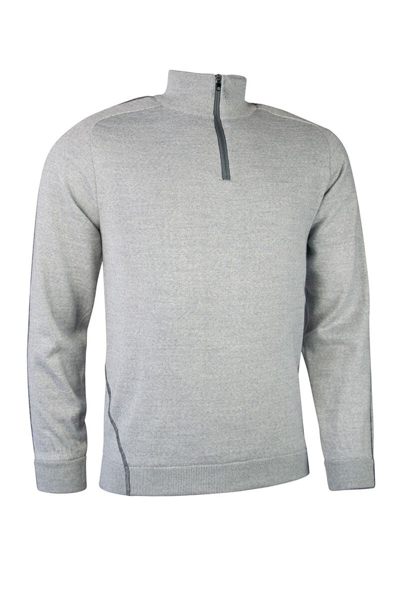 Mens Quarter Zip Raglan Sleeve Water Repellent Lined Merino Heavyweight Golf Sweater Mens Quarter Zip Raglan Sleeve Water Repellent Lined Merino Heavyweight Golf Sweater