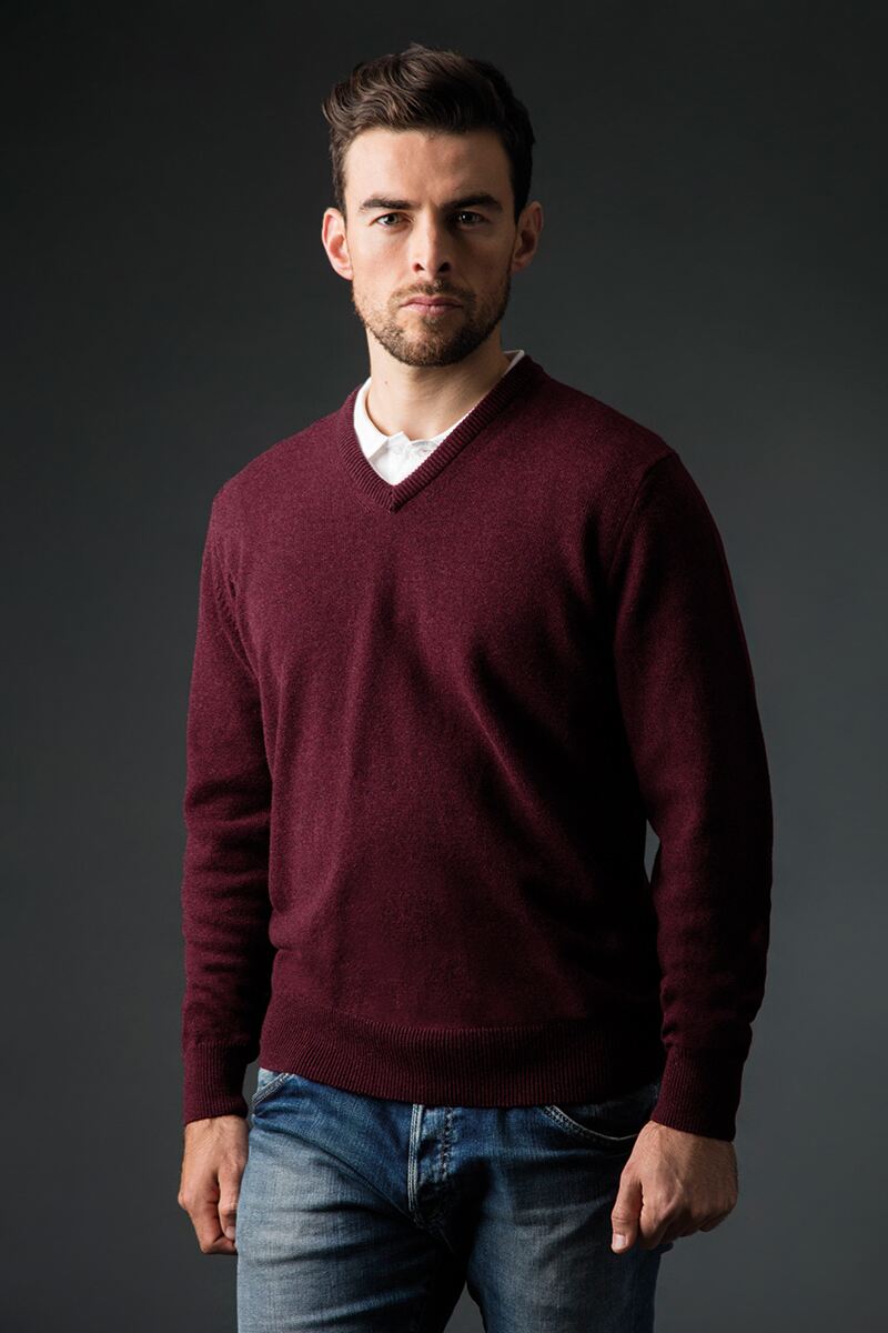 Mens V Neck Cashmere Golf Sweater Sale