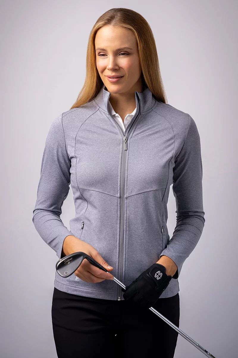 Ladies Full Zip Coverstitch Panelled Performance Midweight Midlayer Jacket Ladies Full Zip Coverstitch Panelled Performance Midweight Midlayer Jacket