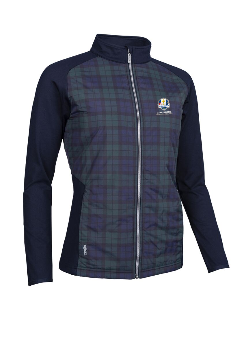 Official Ryder Cup 2027 Ladies Full Zip Faux Fur Lined Padded Golf Jacket