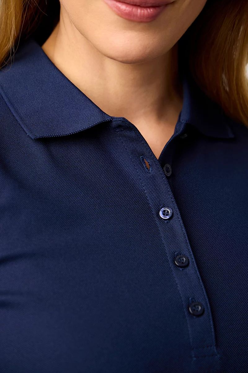 The Open Ladies Sleeveless Performance Pique Golf Polo Shirt