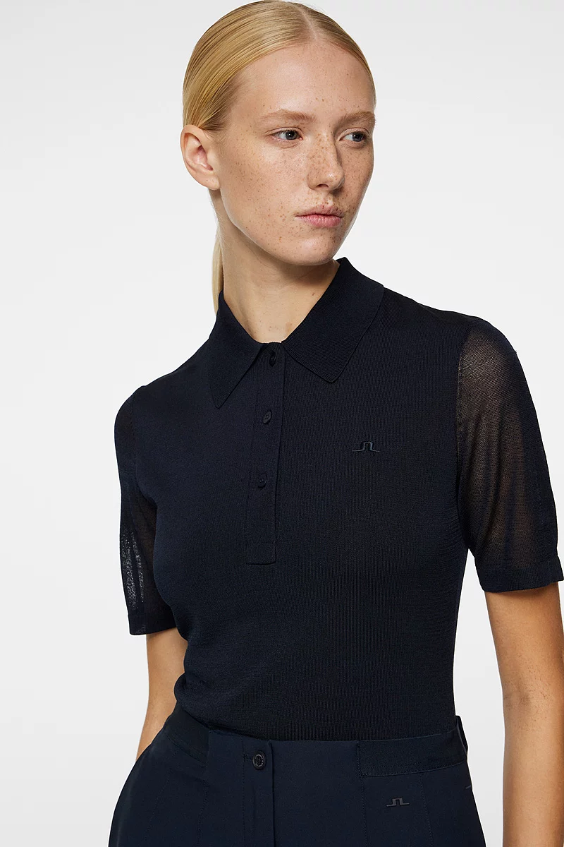 Ladies J Lindeberg x Glenmuir Sheer Sleeves Polo Shirt Sale Ladies J Lindeberg x Glenmuir Sheer Sleeves Polo Shirt Sale