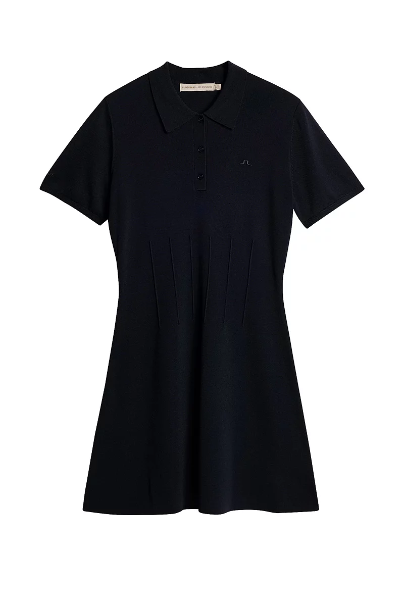 J Lindeberg x Glenmuir Pintuck Knitted Dress Sale