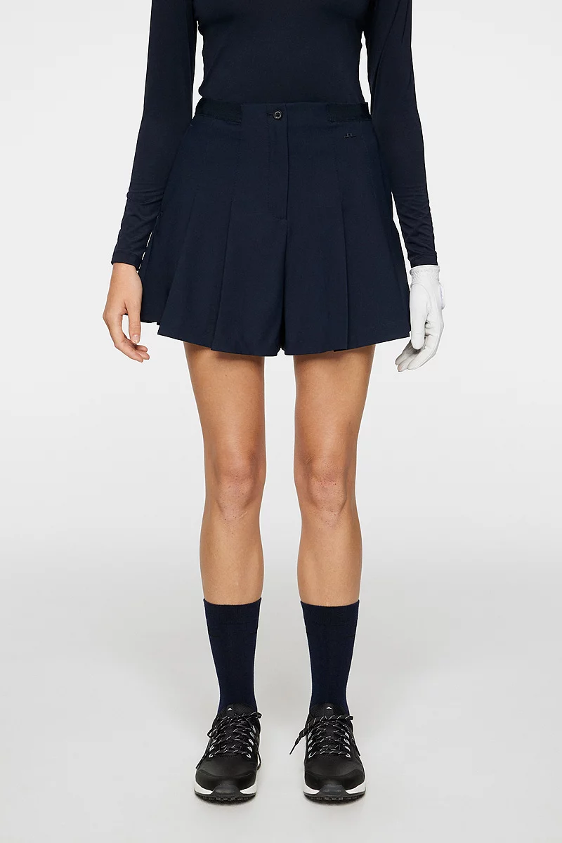 Ladies J Lindeberg x Glenmuir High Waisted Pleated Shorts Sale Ladies J Lindeberg x Glenmuir High Waisted Pleated Shorts Sale