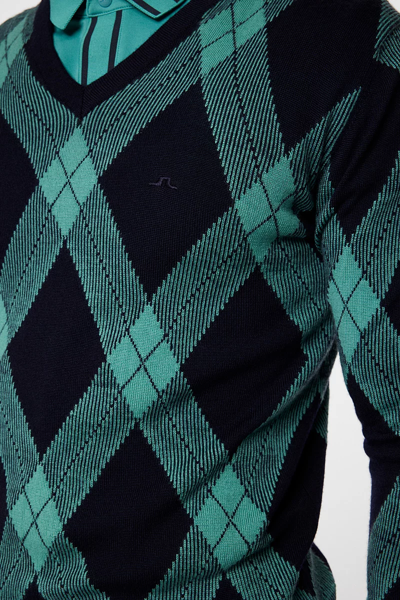 Mens J Lindeberg x Glenmuir V All Over Tartan Sweater Sale Mens J Lindeberg x Glenmuir V All Over Tartan Sweater Sale