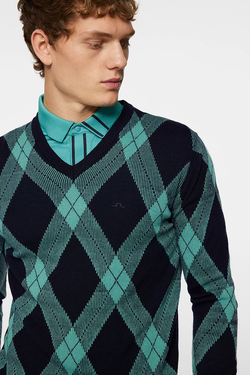 Mens J Lindeberg x Glenmuir V All Over Tartan Sweater Sale Mens J Lindeberg x Glenmuir V All Over Tartan Sweater Sale