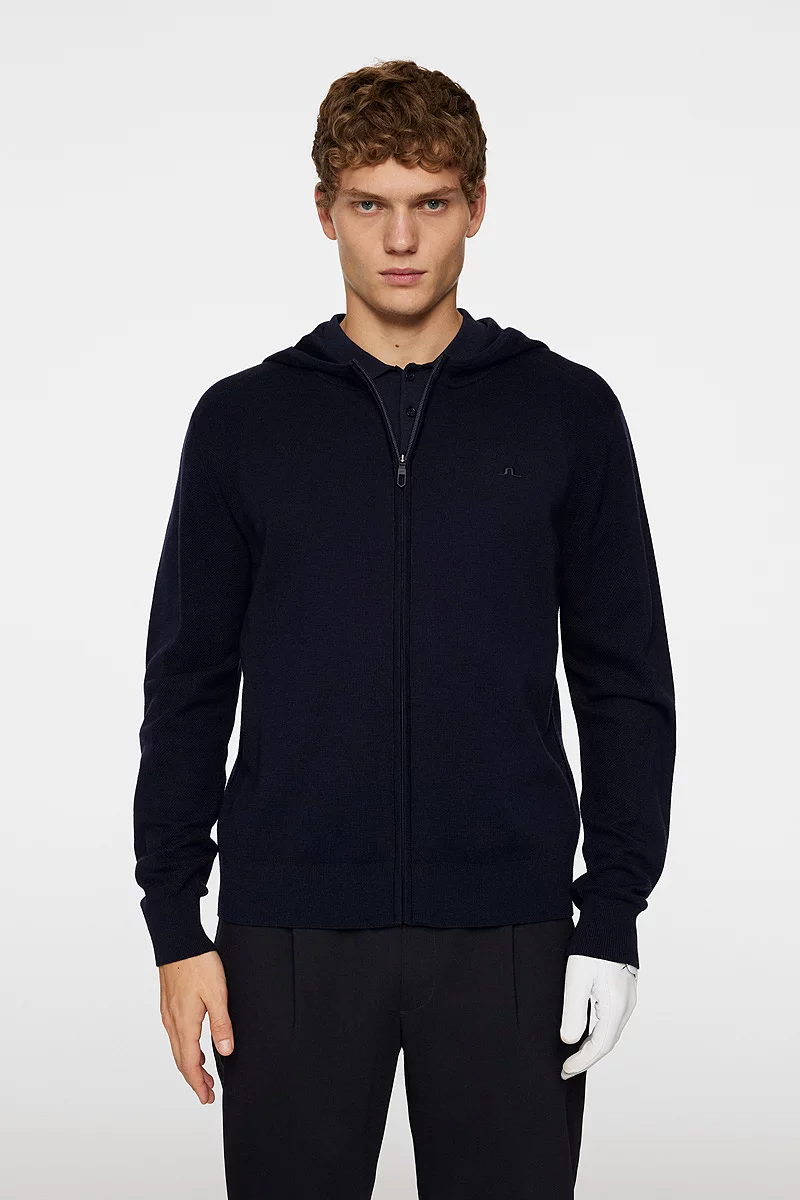 Mens J Lindeberg x Glenmuir Full Zip Hooded Knitted Top Sale Mens J Lindeberg x Glenmuir Full Zip Hooded Knitted Top Sale