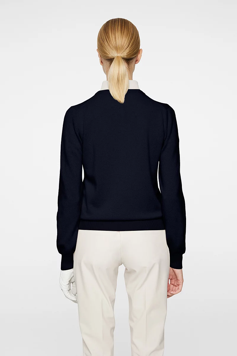 Ladies J Lindeberg x Glenmuir Crew Cashmere Sweater Sale Ladies J Lindeberg x Glenmuir Crew Cashmere Sweater Sale