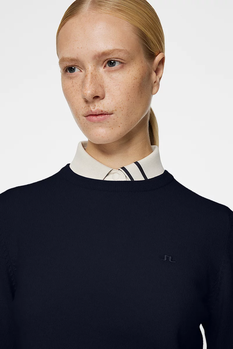 Ladies J Lindeberg x Glenmuir Crew Cashmere Sweater Sale Ladies J Lindeberg x Glenmuir Crew Cashmere Sweater Sale