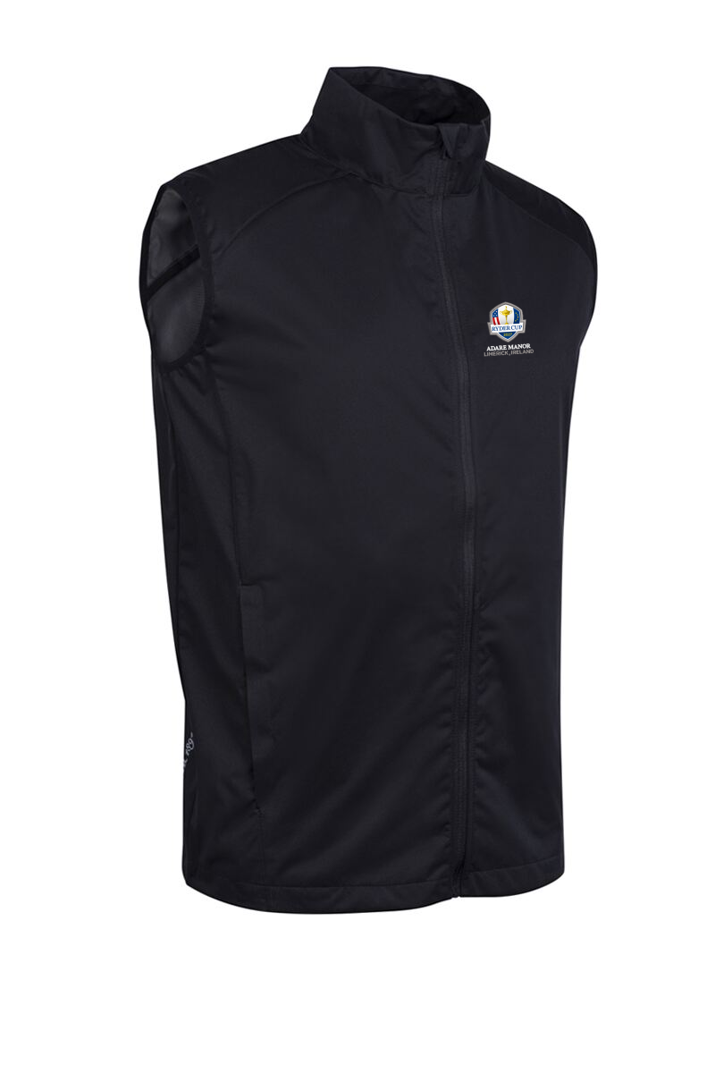 Official Ryder Cup 2027 Mens Full Zip Lightweight Stretch Water Repellent Golf Gilet