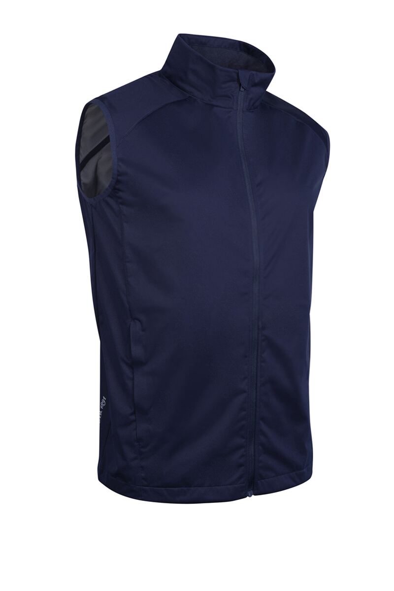 Mens Full Zip Lightweight Stretch Water Repellent Golf Gilet Mens Full Zip Lightweight Stretch Water Repellent Golf Gilet