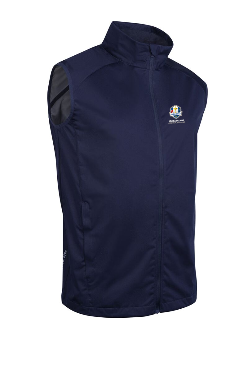 Official Ryder Cup 2027 Mens Full Zip Lightweight Stretch Water Repellent Golf Gilet Official Ryder Cup 2027 Mens Full Zip Lightweight Stretch Water Repellent Golf Gilet