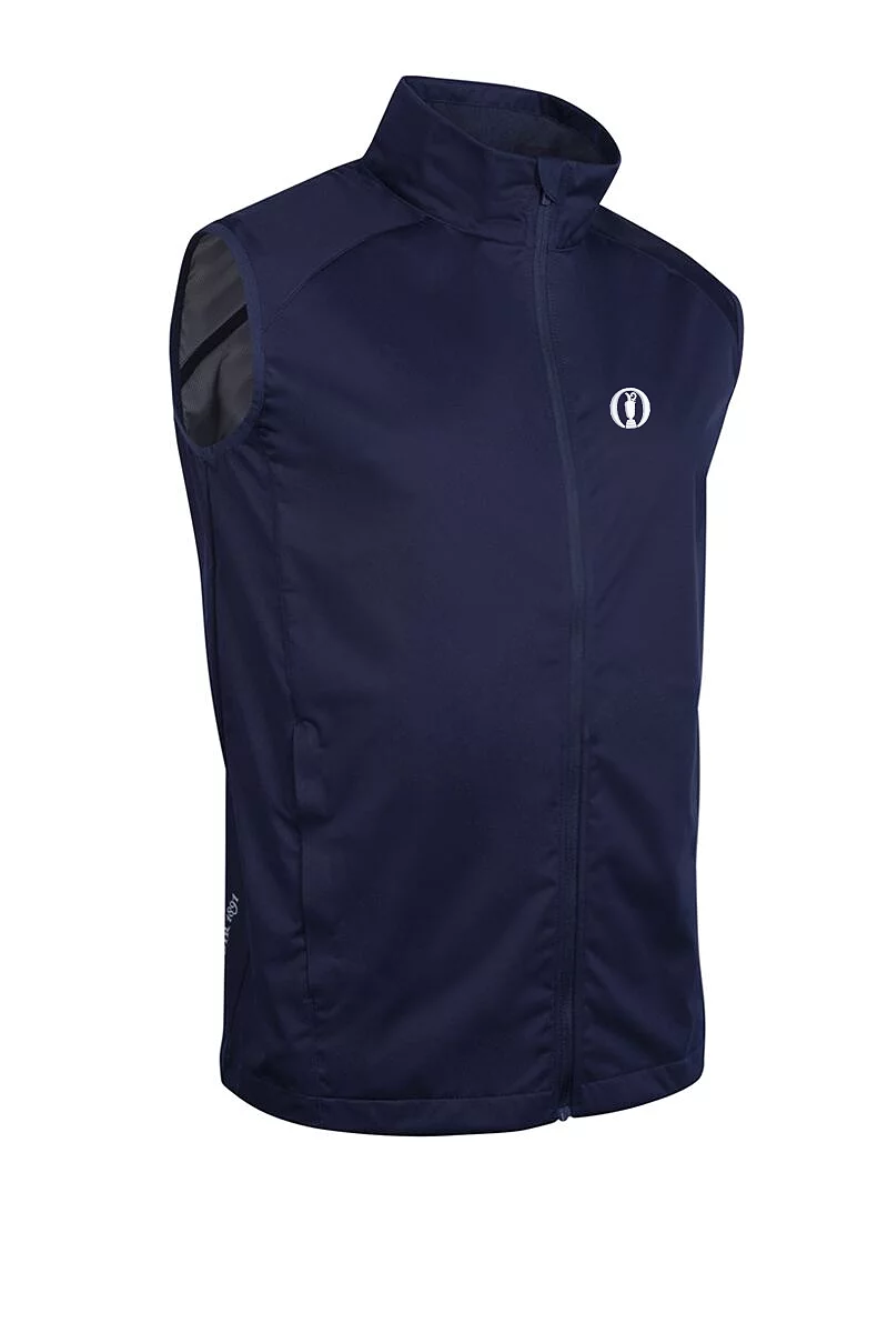 Open Full Zip Lightweight Stretch Water Repellent Golf Gilet